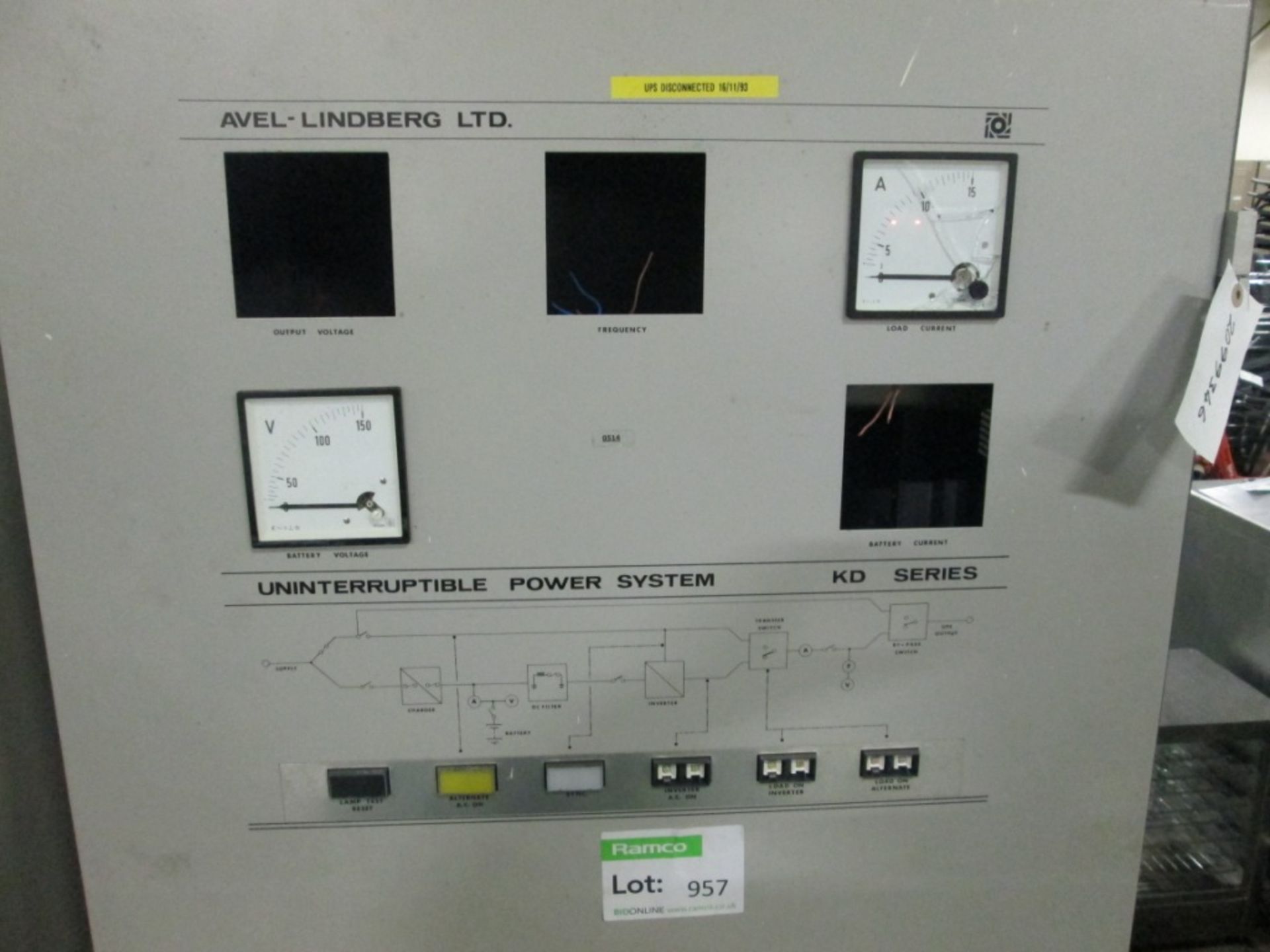 Avel-Lindberg Uninterruptible Power System KD Series - Image 2 of 2