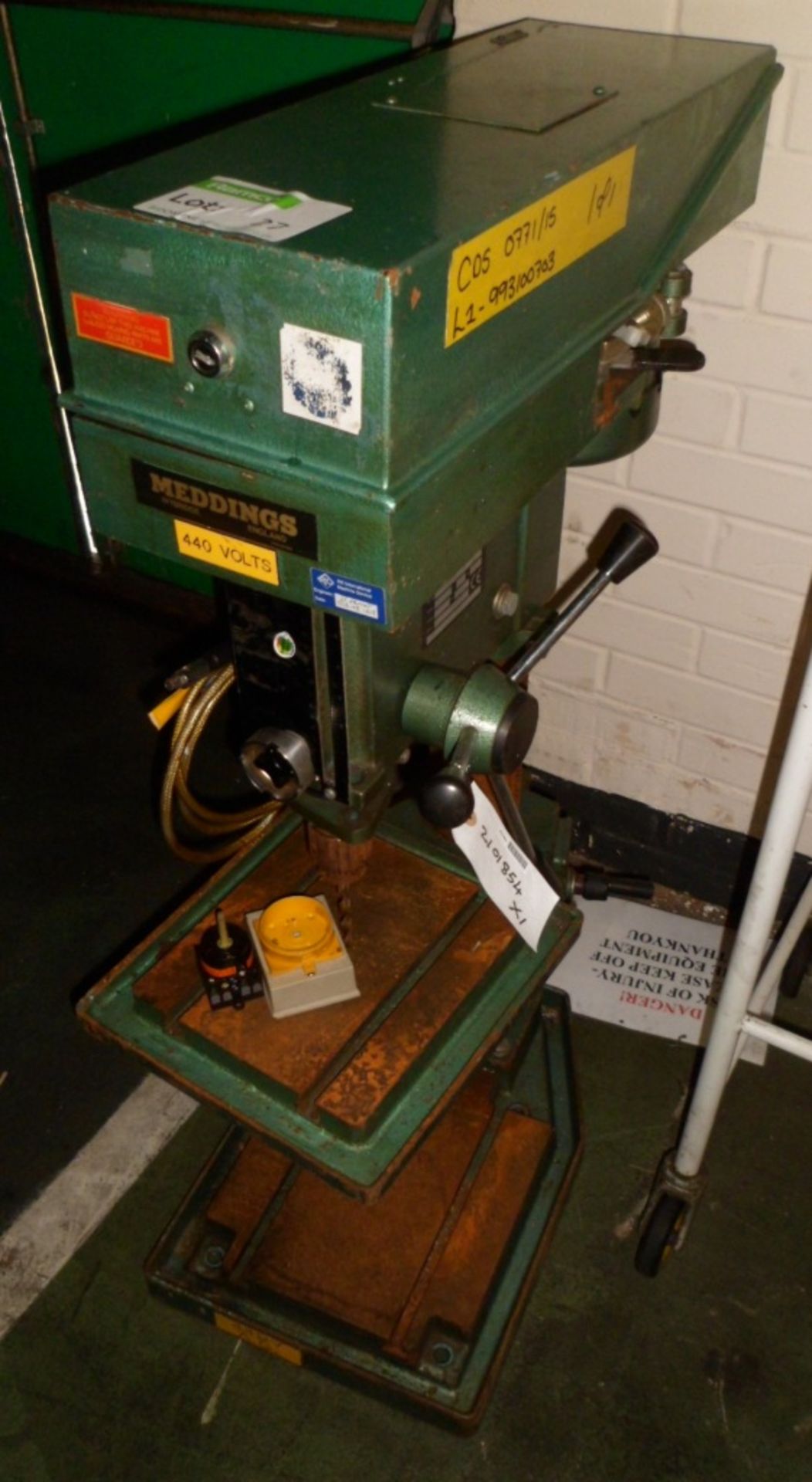 Meddings Pillar Drill (Model Unknown)