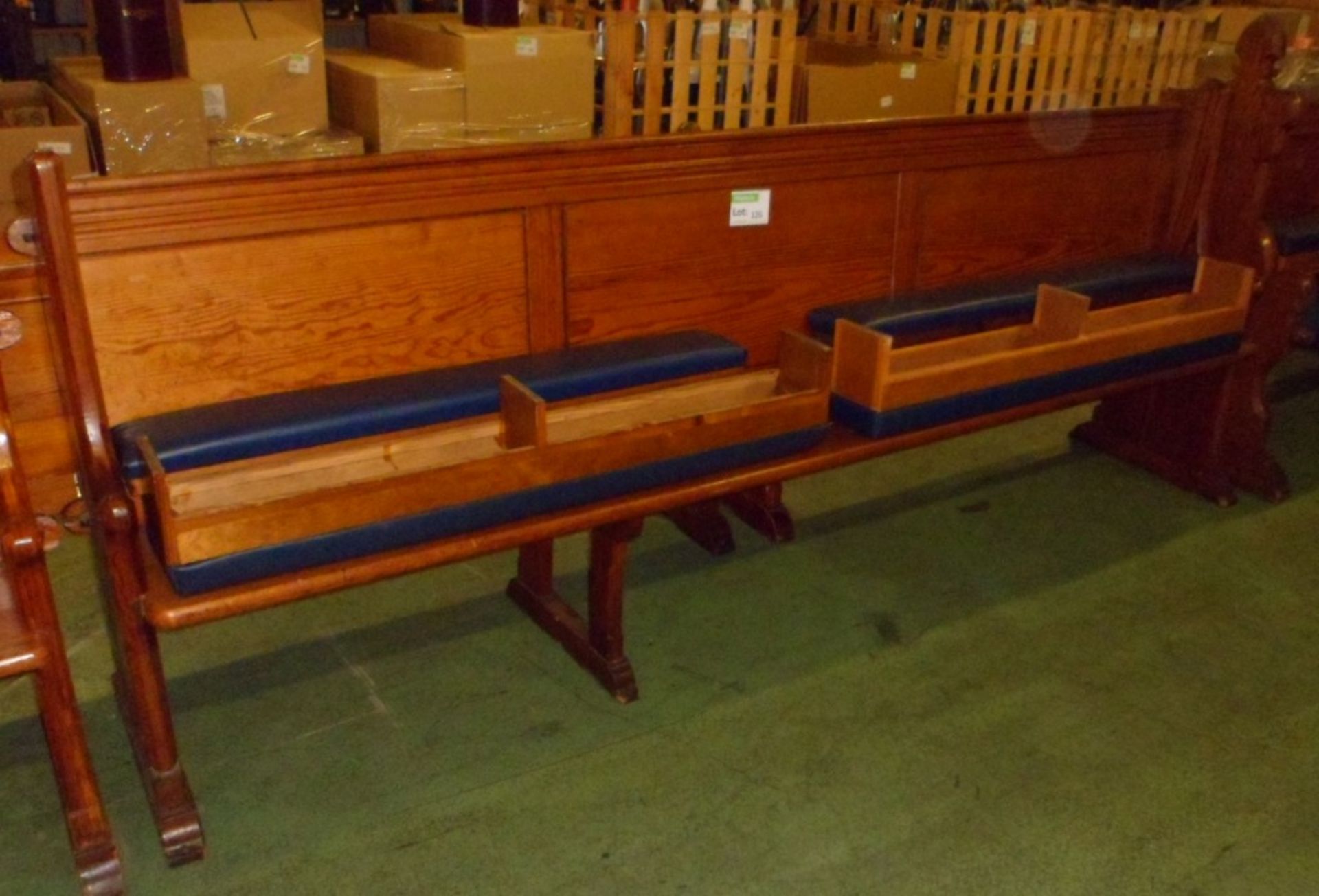 Wooden Church Pew - 4 Rests
