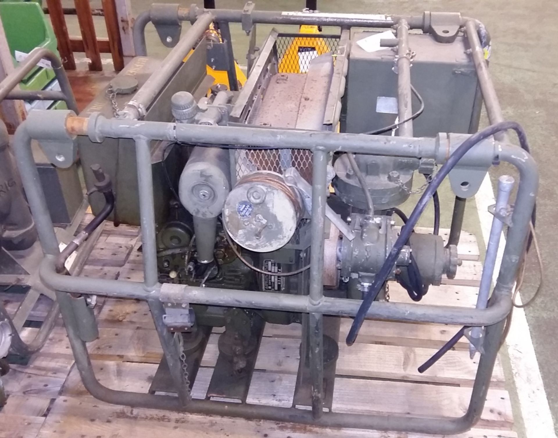 Frame mounted diesel driven pump with Lister Petter BA1 engine