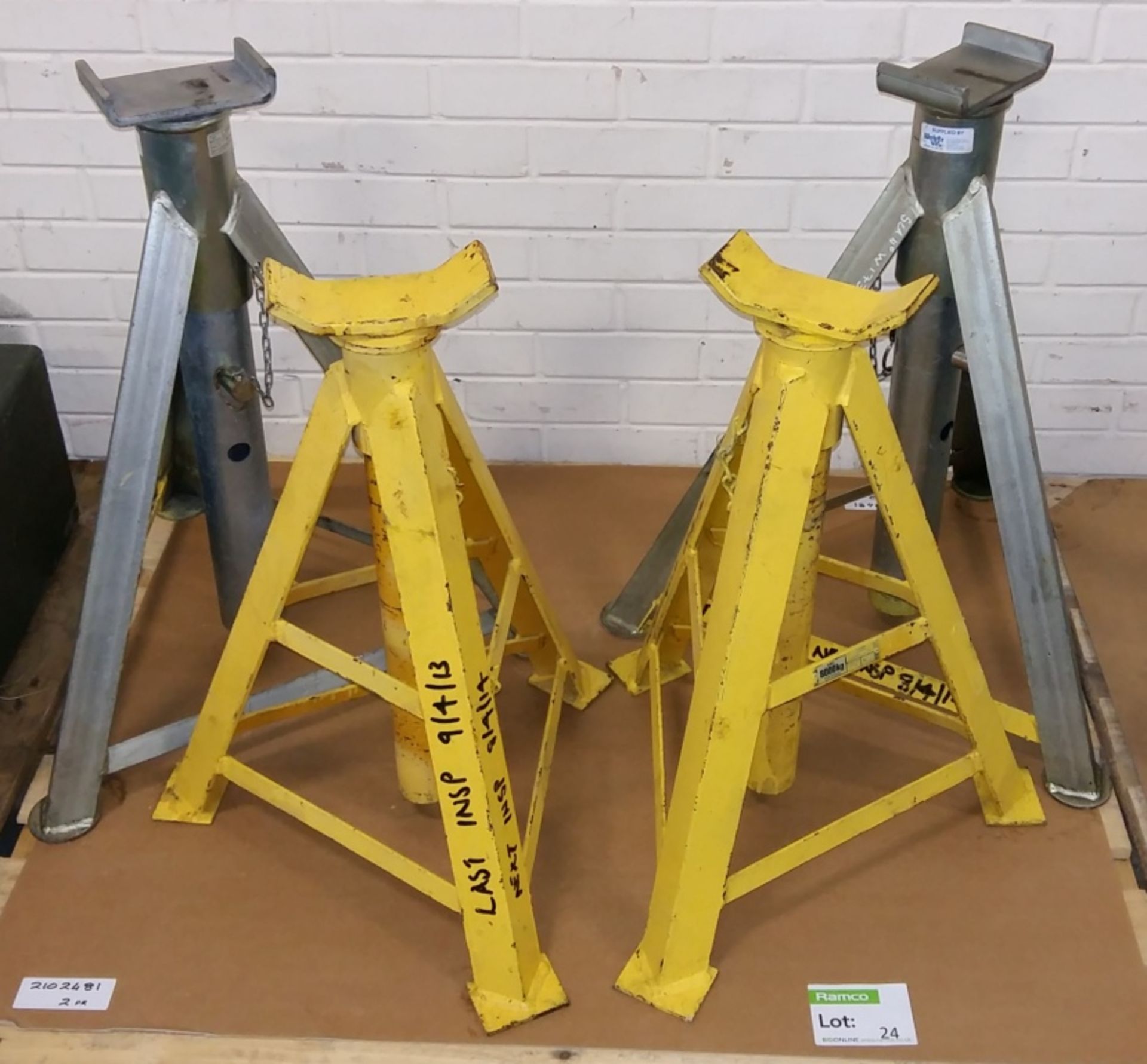 4x Axle stands - 8000kg