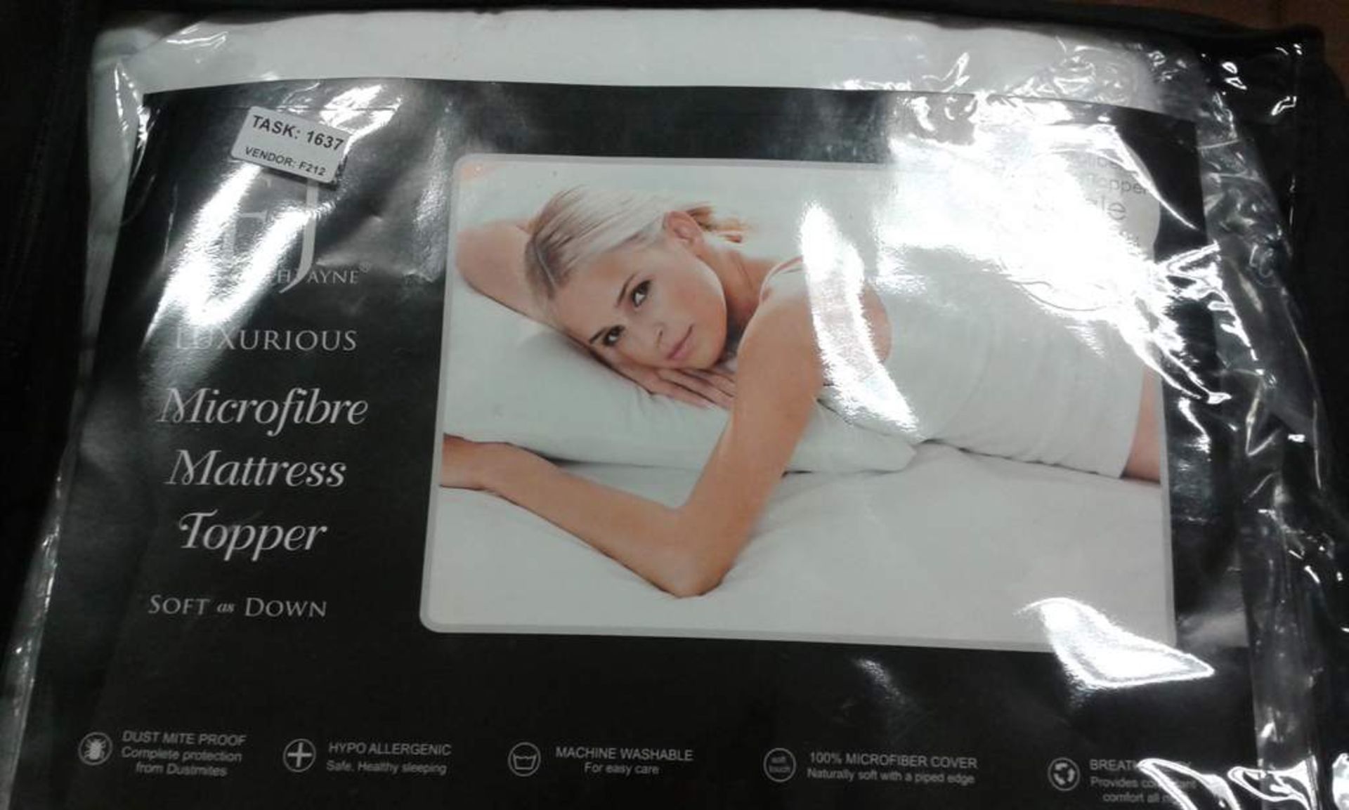 6x Elizabeth Jayne Goose Pillows - 6x Elizabeth Jayne Mattress Toppers - Size: (S,D,K,SK) - Image 3 of 4