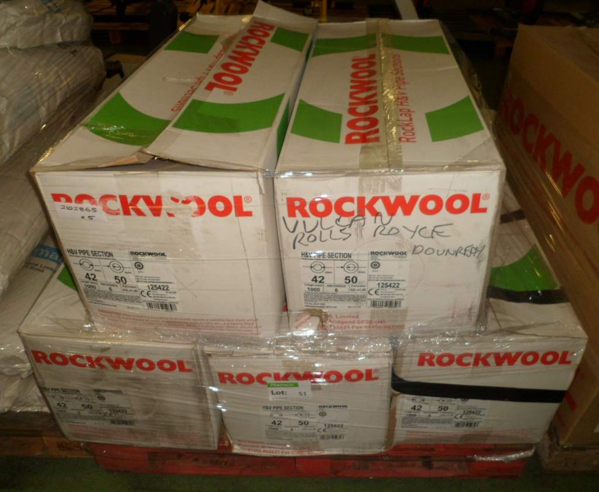 5x Boxes of Rockwool - Model:PROROX PS971 ALU - 6 per box