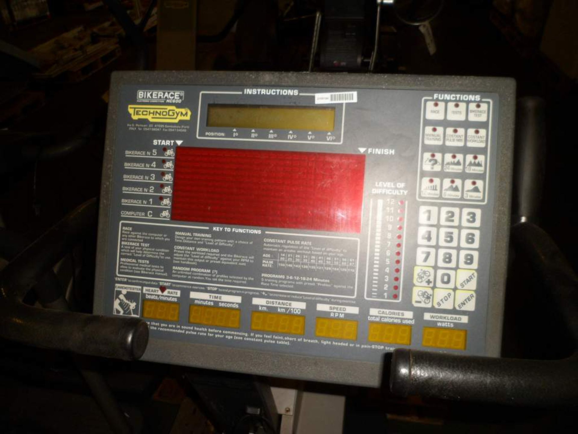 Technogym Bikerace HC600 exercise bike - Image 3 of 3