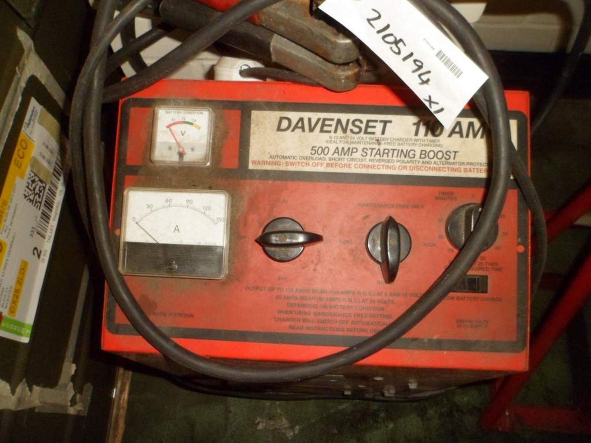 Davenset 110amp starting booster - Image 2 of 2