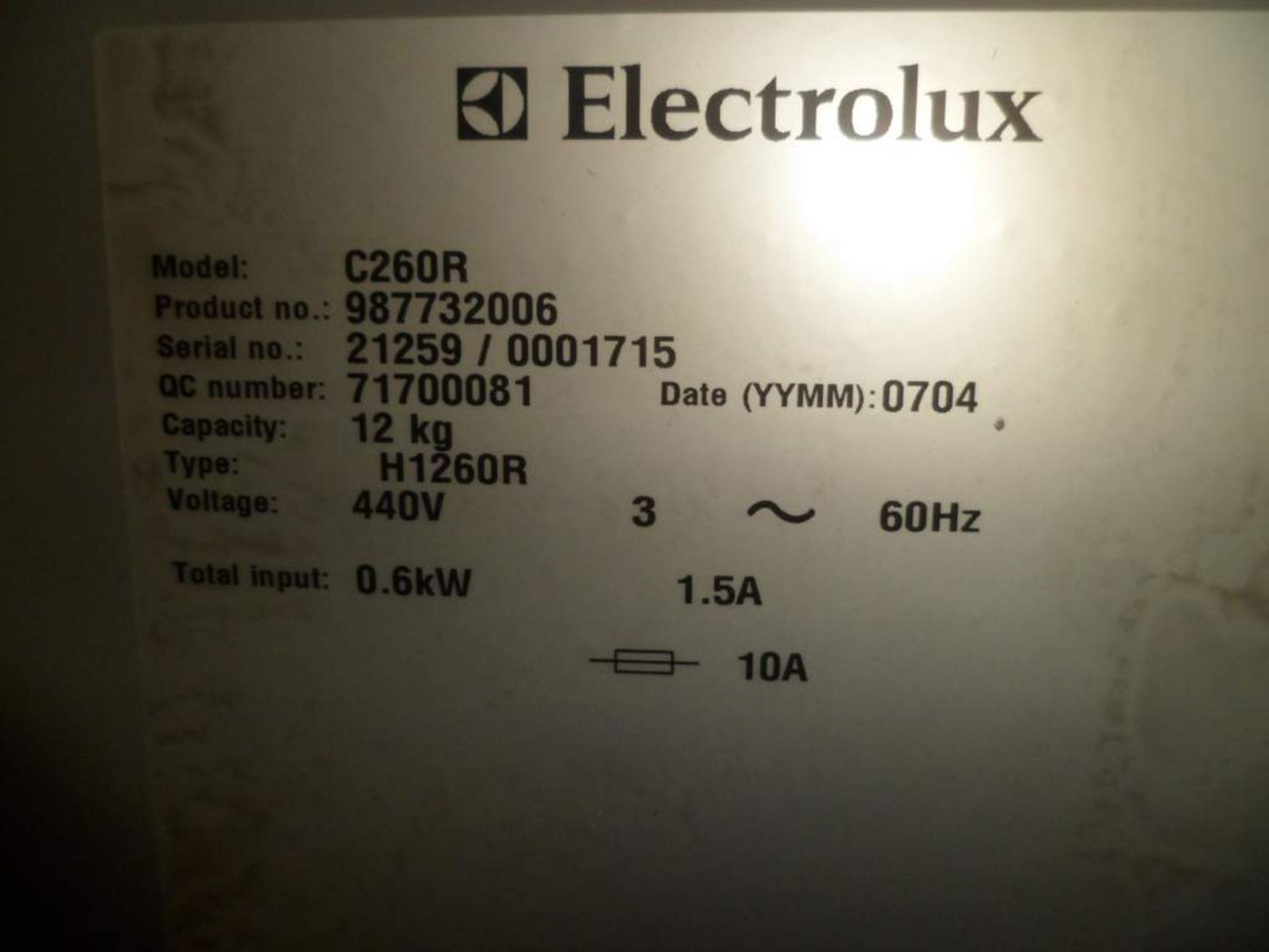 Electrolux hydro extractor CR260 R - Image 3 of 3