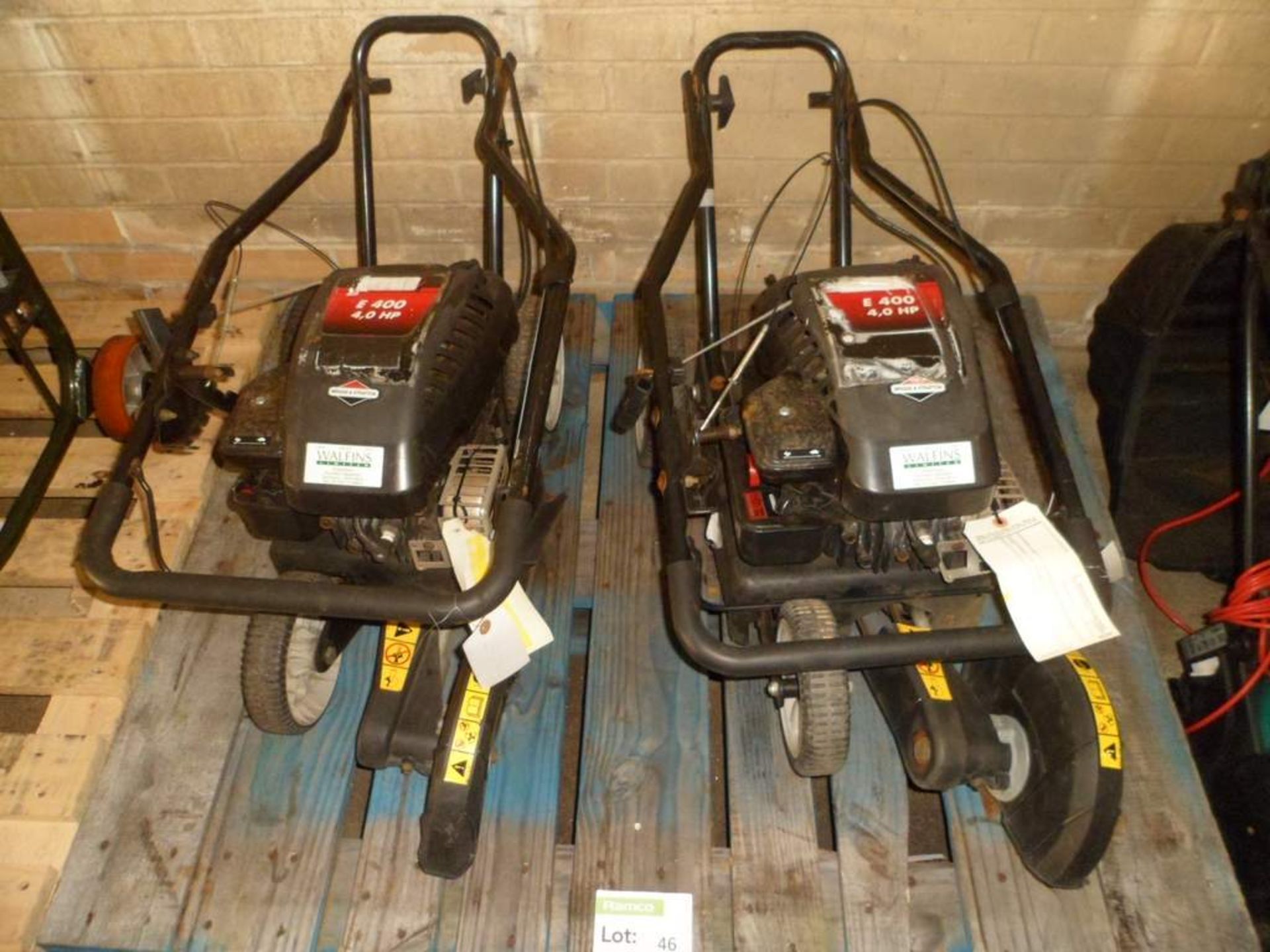 2x Briggs & Sratton edge cutters E400 4hp