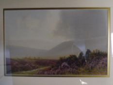 Reginald D. Sherrin (1891-1917), "Dartmoor", signed lower right, gouache and watercolour, framed.