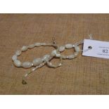 A single strand of graduated moonstone beads. Length 47cm