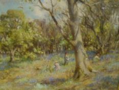 William Stewart McGeorge R.S.A. (Scottish, 1861-1931), Gathering Spring Flowers, signed lower right,