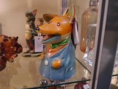 1970's Ivan Owen and Peter Firmin novelty Basil Brush pottery money bank