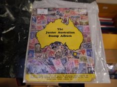 Australia stamp collection in Junior album