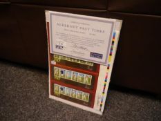 Stamps: Alderney 1997 Cricketers Printers sheet, signed by the designer (limited edition of 2000)