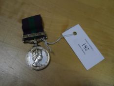 Elizabeth II General Service medal with Malaya bar 4156126 N Walker RAF
