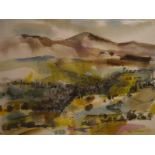 Ken Lochead (Scottish, Contemporary), Wooded Landscape, signed lower right and dated (19)74, ink and