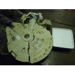 A Kenner Star Wars Millenium Falcon Lucas Films Star Wars model and group of Star Wars figures