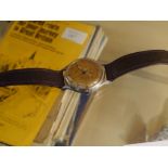 A 1940's gentleman's Jaeger le Coultre automatic wristwatch, the dial with Arabic numerals,