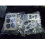 Two bags of retro plastic and other buttons