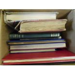 A box containing seven GB and World stamp albums and two stockbooks (13)