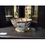 A 19th century Amherst Japan pattern ironstone centre bowl in the Imari palette