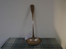A 19th century Scottish Provincial silver soup ladle, Charles Fowler, Elgin, c. 1820, fiddle