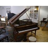A Bechstein Model B grand piano, early 20th century, iron framed. 192cm