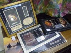 Three framed limited edition Lord of the Rings film cels, The Two Towers ed. 649/750; Fellowship