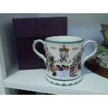 A Griselda Hill Wemyss Pottery limited edition commemorative loving cup, for the Queen Mother's