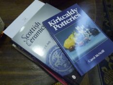 A group of three reference books on Scottish ceramics comprising: Carol McNeill, Kircaldy Potteries;