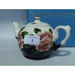 A Griselda Hill Wemyss Pottery limited edition commemorative teapot, for the Queen's Golden Jubilee,