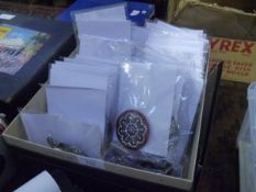 A box of vintage fashion buckles, 1960's and later
