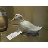 A Royal Copenhagen porcelain model of a duck, no. 1192