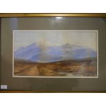 Manner of William Percy French (Irish, 1854-1920), Glenbeigh, Co. Kerry, signed in pencil lower