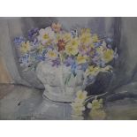 May Marshall Brown R.W.S (Scottish 1887-1968), A Pair of Floral Still Lifes, each signed lower left,