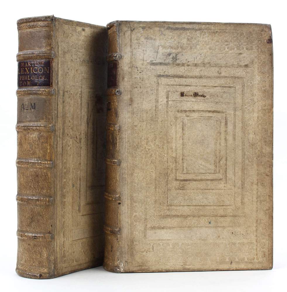 Martini, M. Lexicon philologicum. 2 Bde. Amsterdam, Janssonius-Waesberg, 1703. Fol. (39:26 cm). - Image 3 of 3