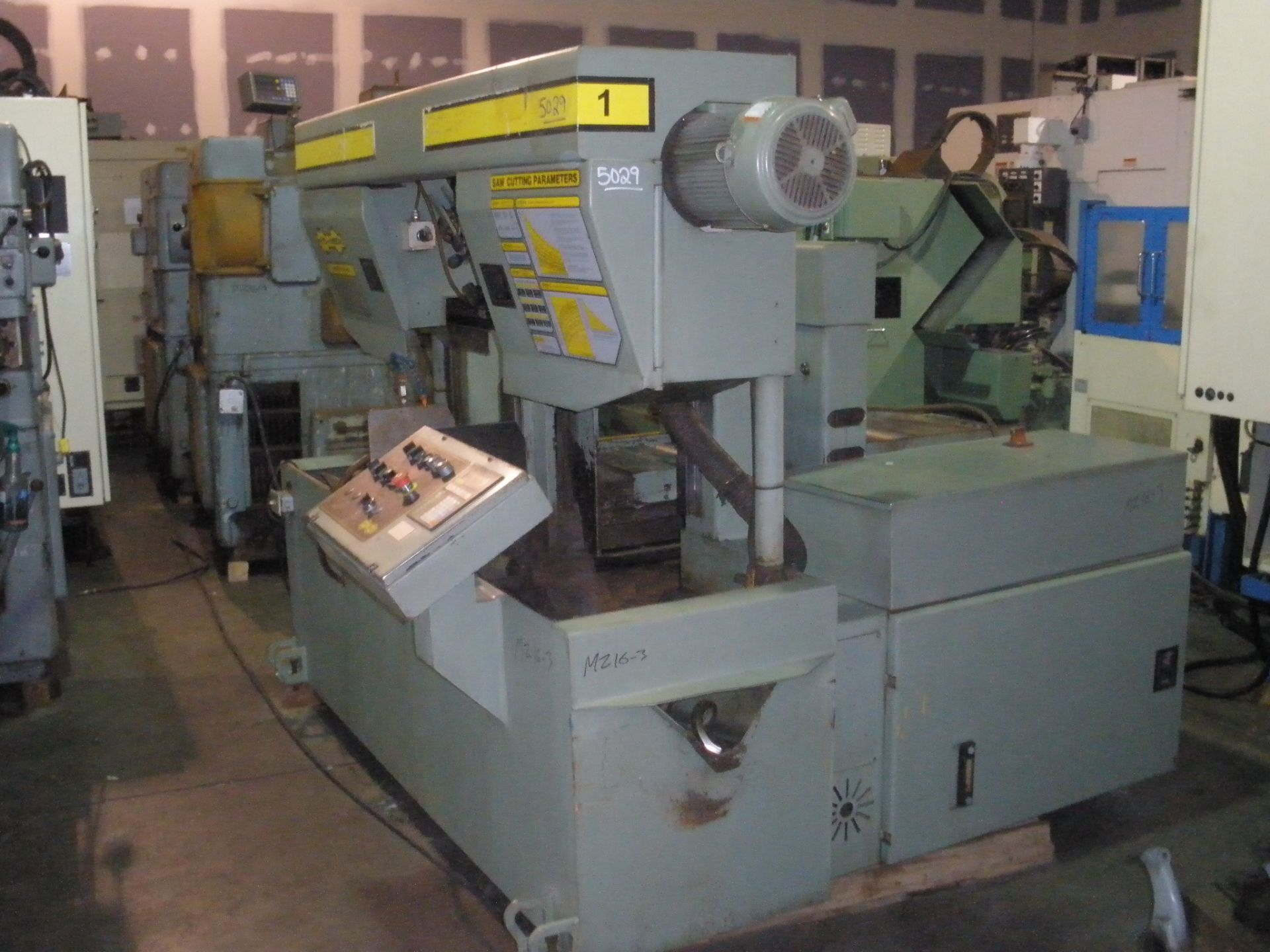 Hyd-Mech Automatic Horizontal Band Saw H-14 Double Column cut 14” x 14” Video - Image 2 of 12