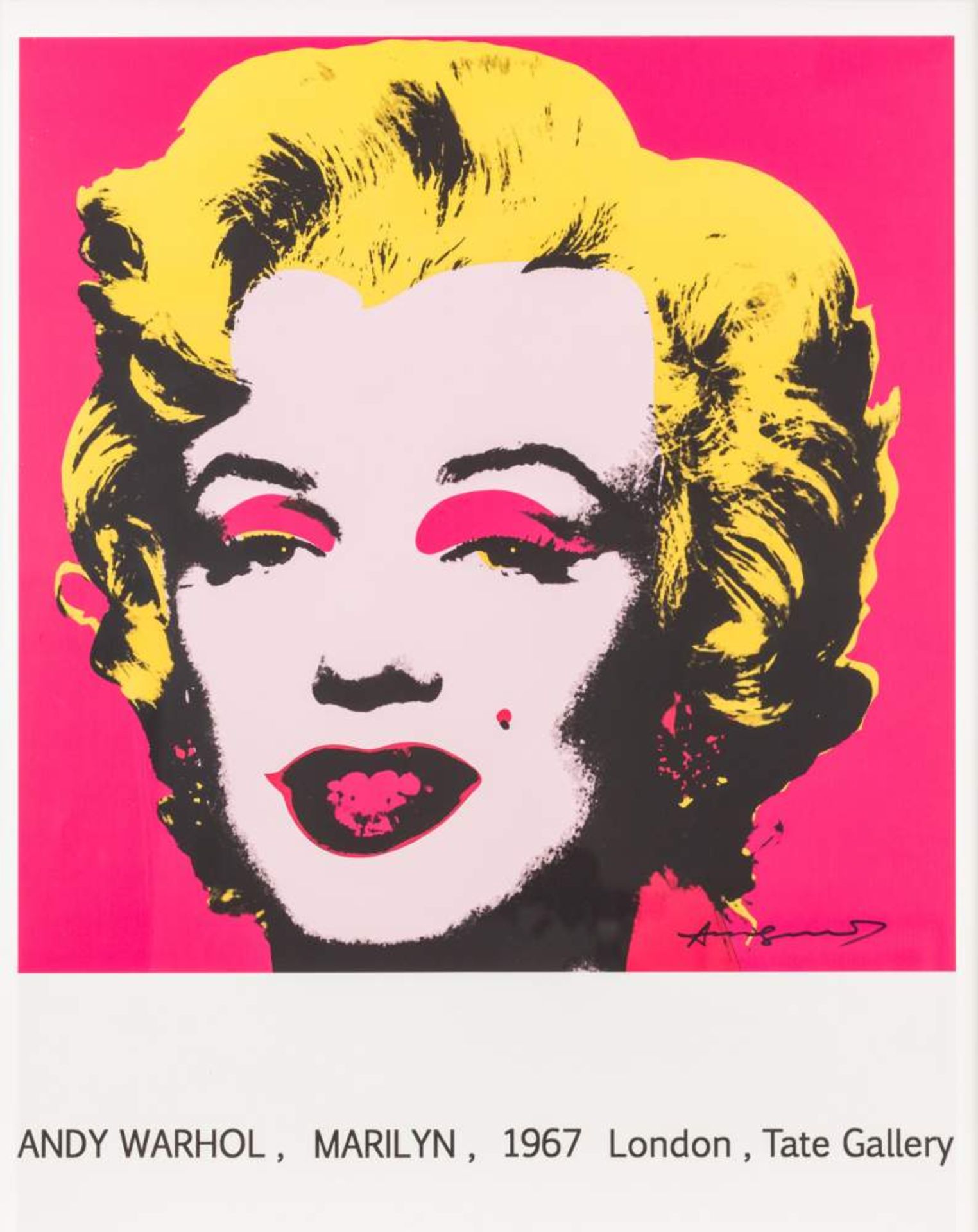 Andy Warhol (Pittsburgh 1928 - 1987 New York)  MARILYN (Ausstellungsplakat Tate Gallery) Siebdruck