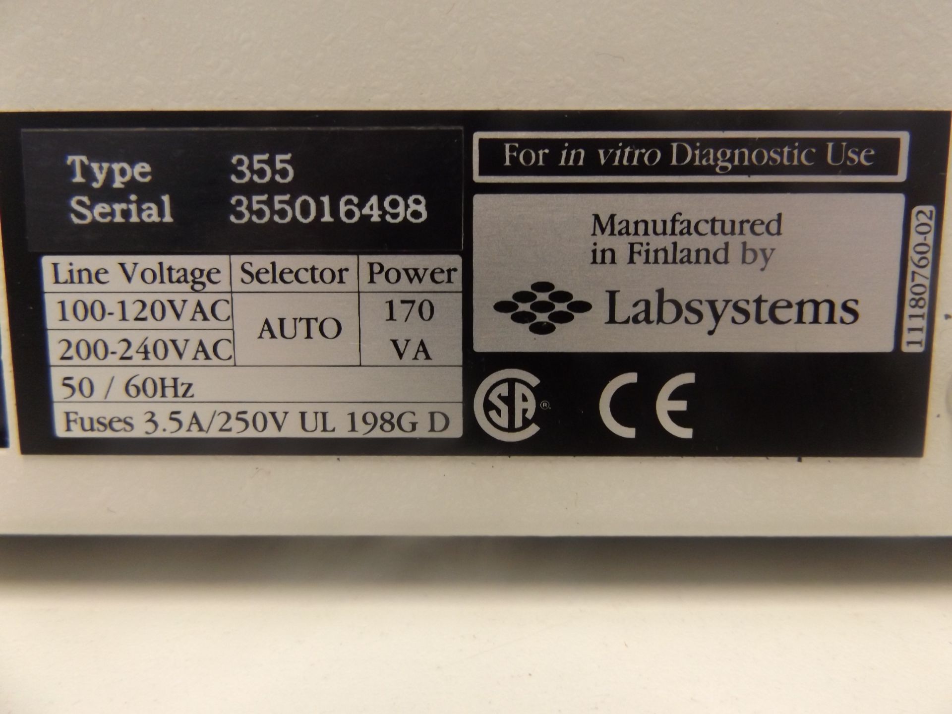 Labsystems '355' Multiskan EX - Image 5 of 5