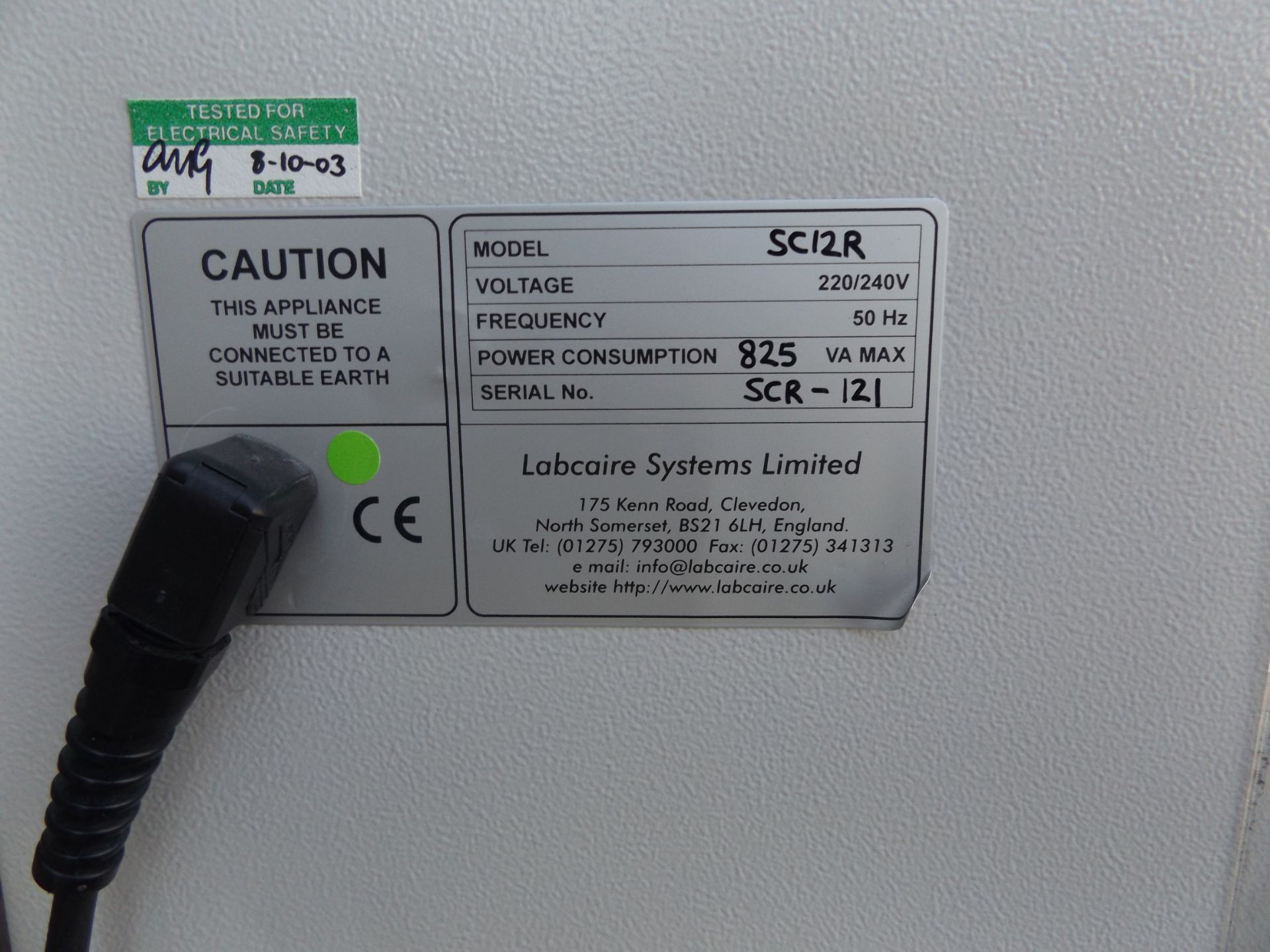 Labcaire 'SC12R' Recirculating Safety Cabinet - Image 2 of 2