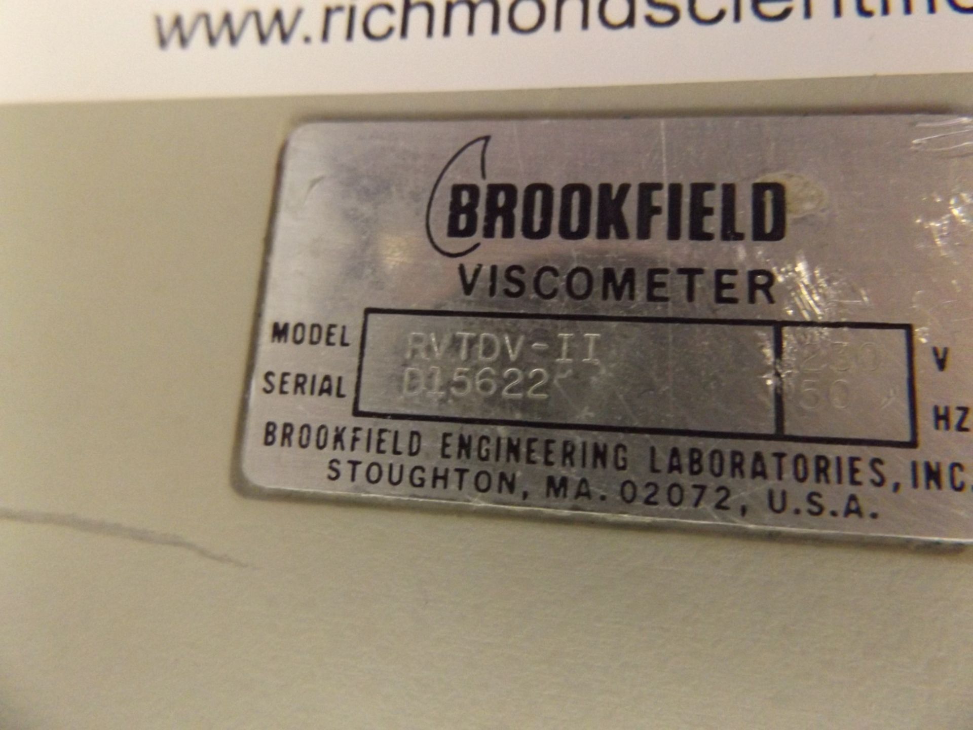 Brookfield 'DV-II' Digital Viscometer - Image 4 of 4