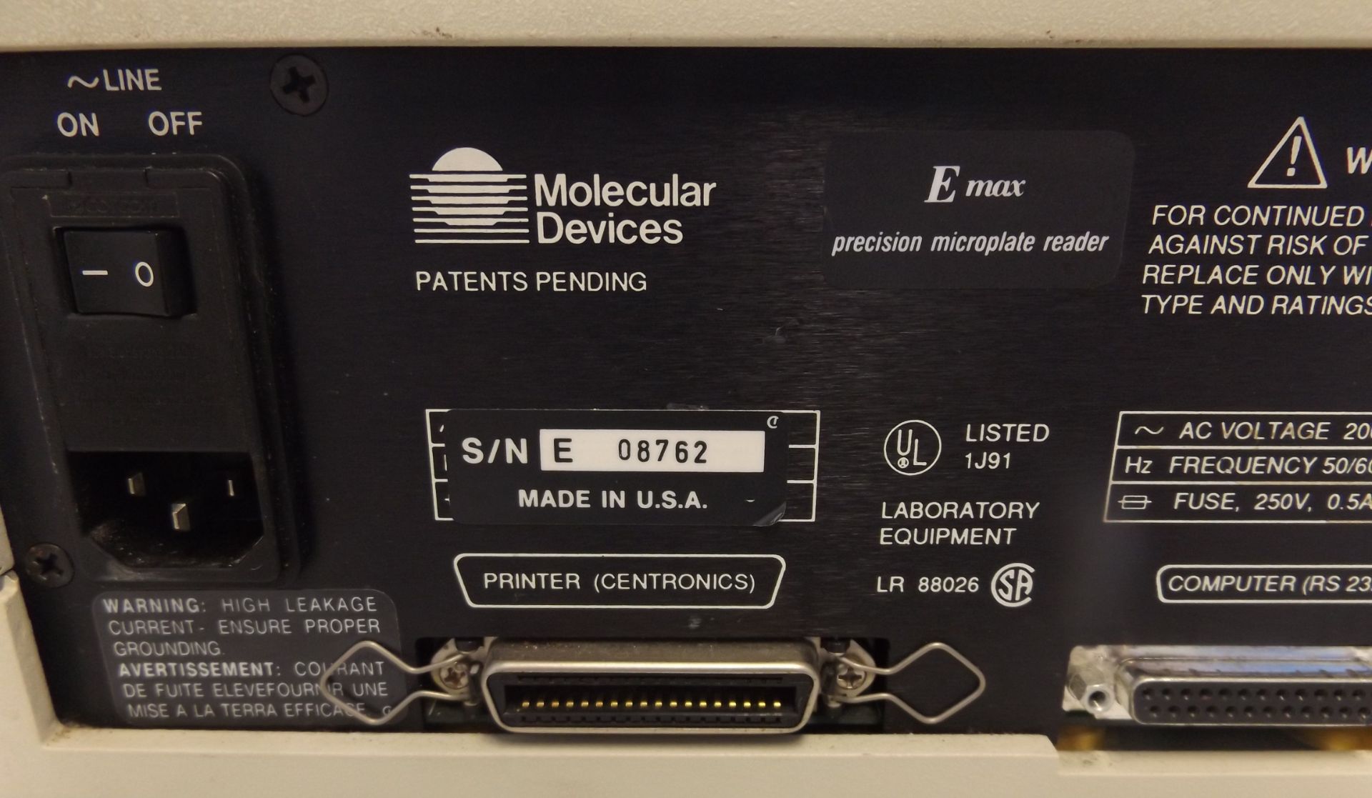 Molecular Devices 'E-Max precision' Microplate Reader - Image 5 of 5