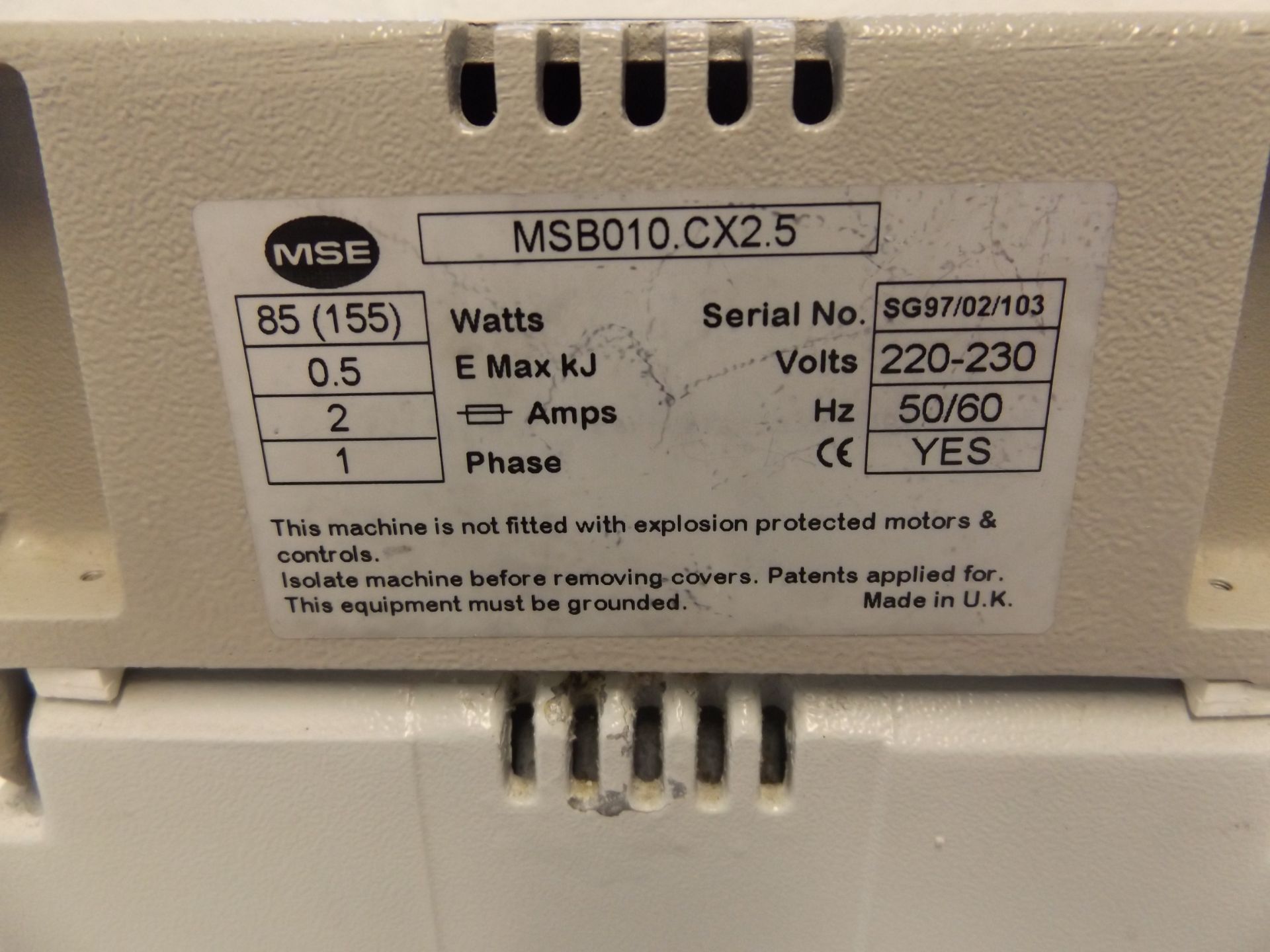 Sanyo 'MSE Micro Centaur' Centrifuge - Image 4 of 4