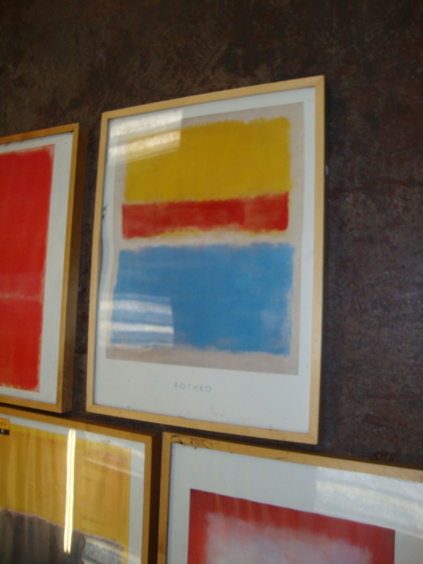 5 off assorted Rothko and Rothko-style pictures each in their own wooden frame, each with overall - Image 6 of 7