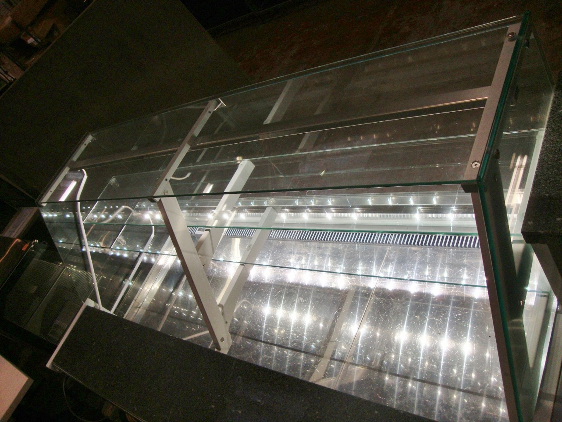 2014 large refrigerated counter.  The largest section consists of a glass fronted internally shelved - Image 14 of 18