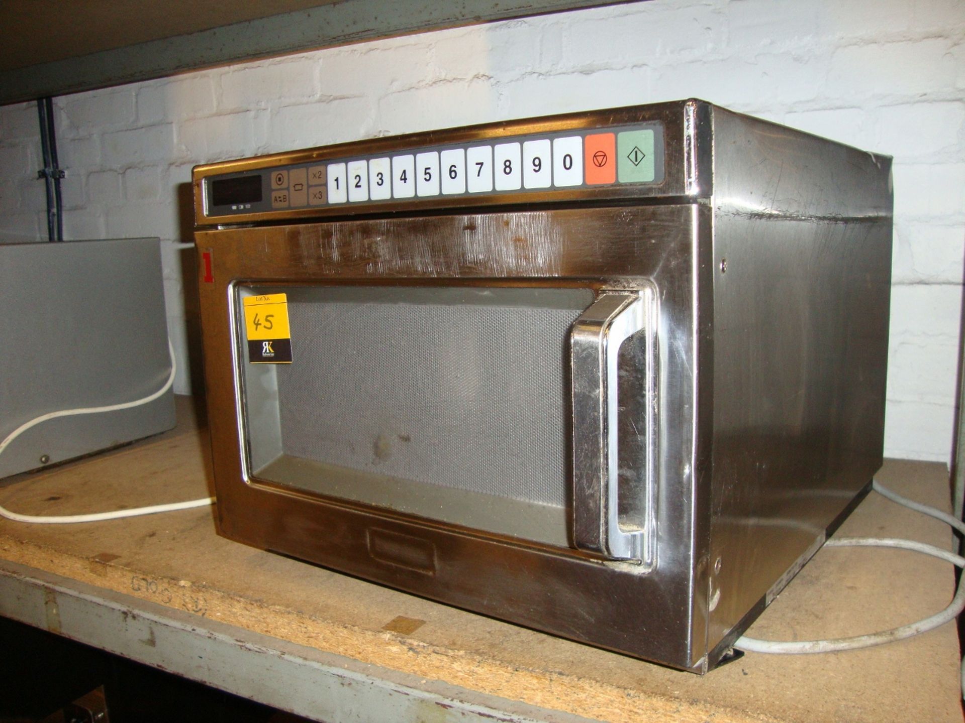 Panasonic stainless steel commercial microwave, model NE-1856 - Image 2 of 3