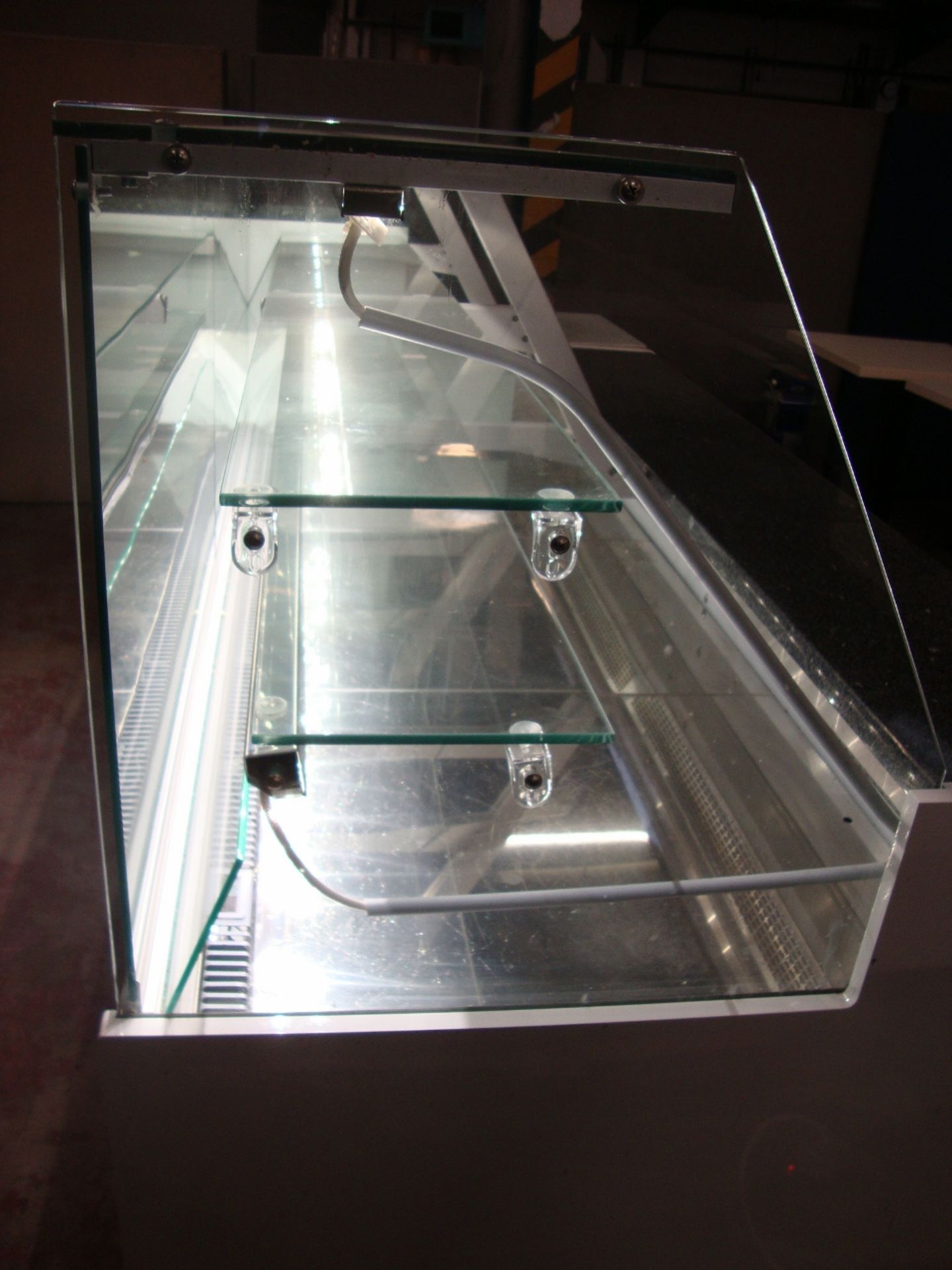 2014 large refrigerated counter.  The largest section consists of a glass fronted internally shelved - Image 17 of 18