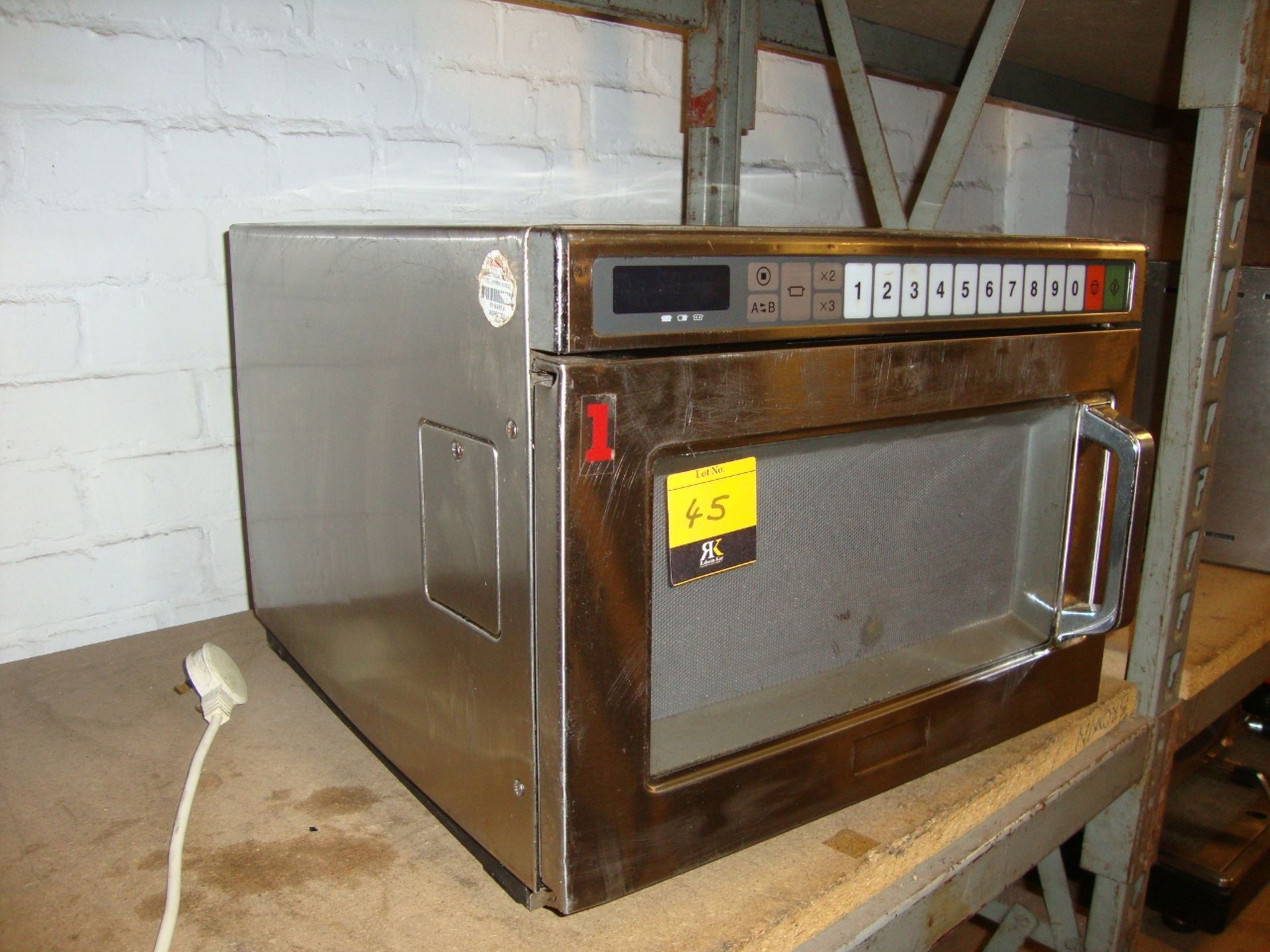 Panasonic stainless steel commercial microwave, model NE-1856