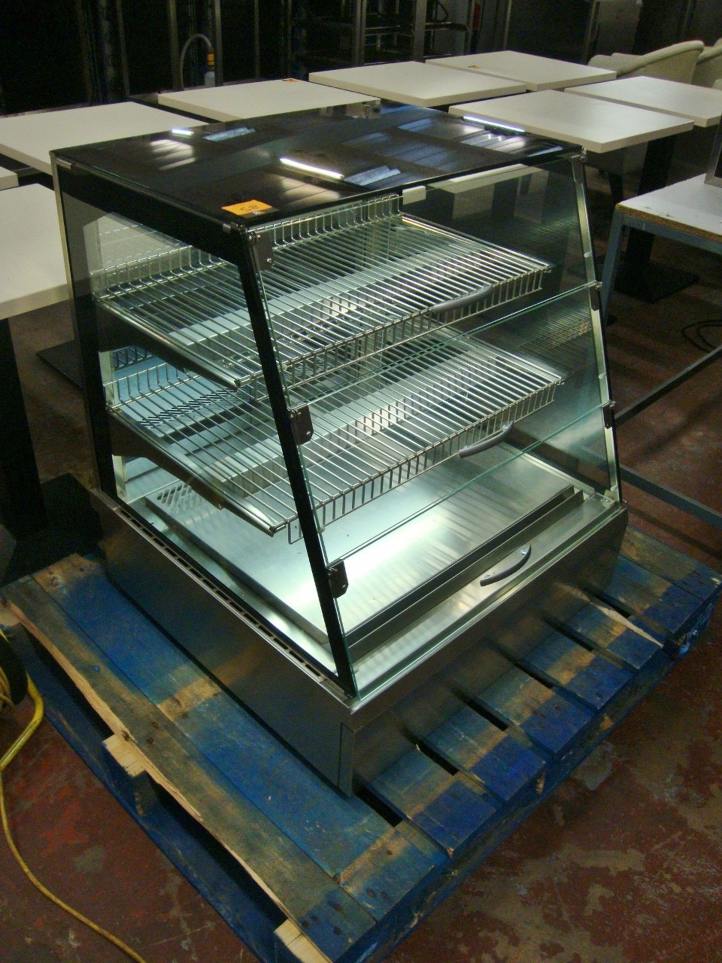 Unis Cool type ADDA Cold GN2 counter top refrigerated food display unit, made of stainless steel,