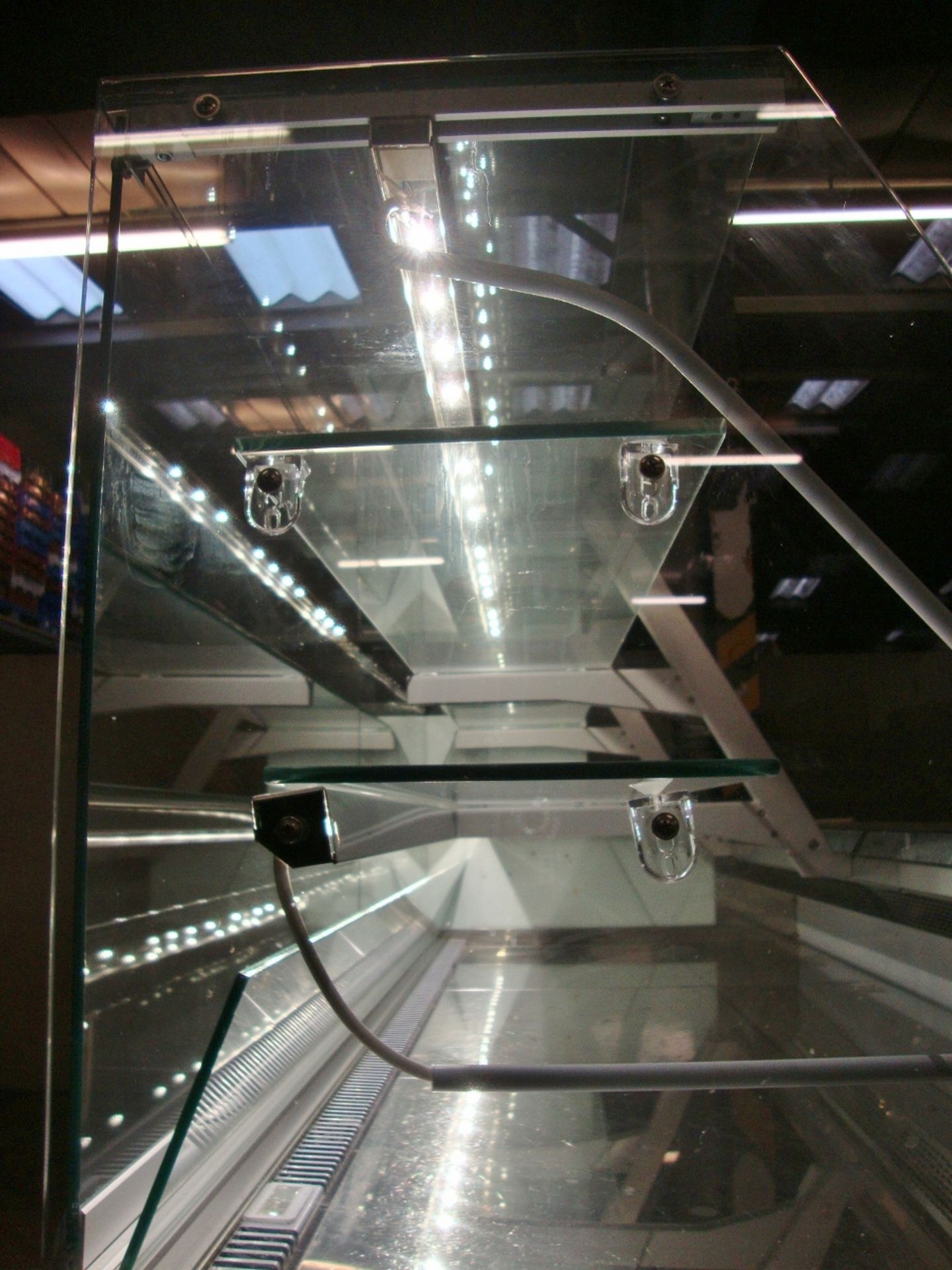 2014 large refrigerated counter.  The largest section consists of a glass fronted internally shelved - Image 18 of 18