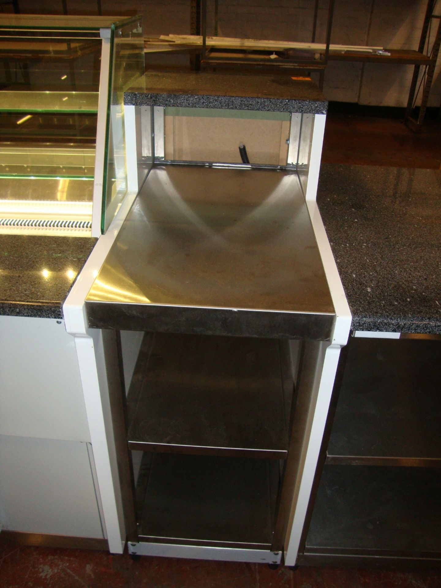 2014 large refrigerated counter.  The largest section consists of a glass fronted internally shelved - Image 5 of 18